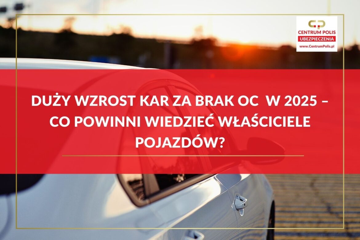 Duży wzrost kar za brak OC w 2025 – Co powinni wiedzieć właściciele pojazdów