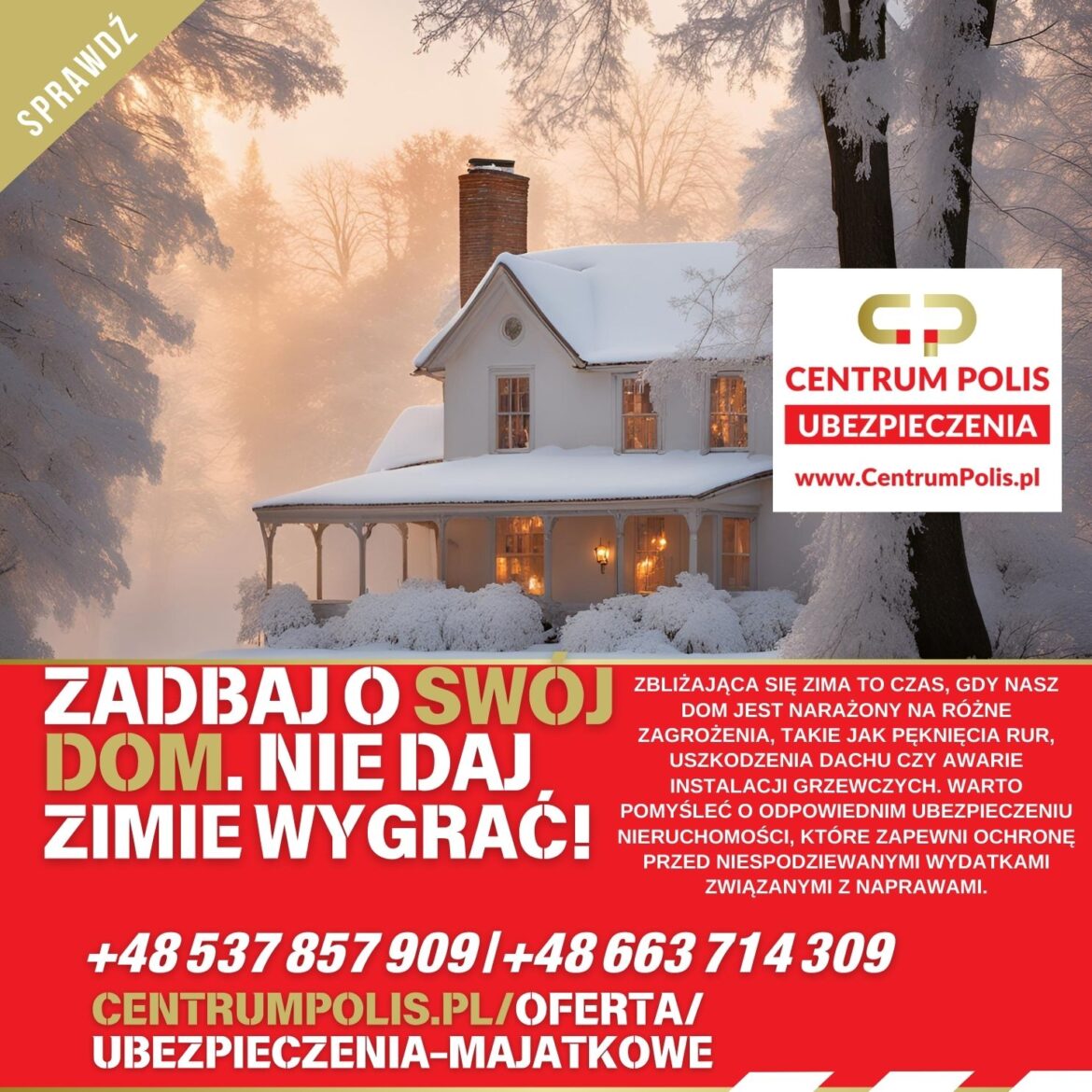 Zadbaj o bezpieczeństwo swojego domu przed zimą!